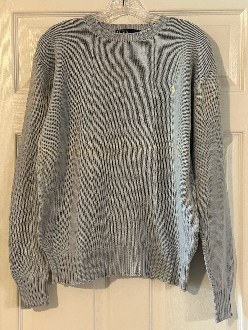 Polo by Ralph Lauren Vintage 100% Cotton Knit Crewneck Sweater Large